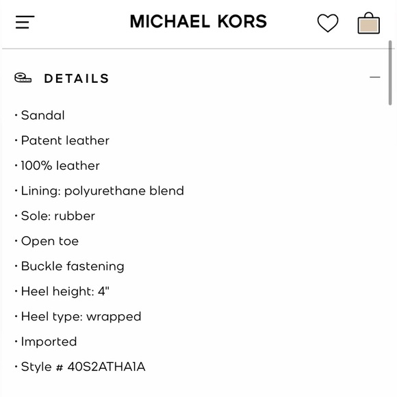 NWT Michael Kors Astrid Patent Leather Sandals Size 10 M - Picture 2 of 8